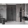 Mexen Velar L Duo drzwi prysznicowe rozsuwane 150 cm, transparent, czarne - 871-150-003-02-70