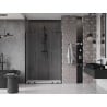 Mexen Velar L Duo drzwi prysznicowe rozsuwane 160 cm, transparent, czarne - 871-160-003-02-70
