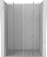 Mexen Velar L Duo drzwi prysznicowe rozsuwane 140 cm, transparent, nikiel szczotkowany - 871-140-003-02-97
