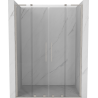 Mexen Velar L Duo drzwi prysznicowe rozsuwane 150 cm, transparent, nikiel szczotkowany - 871-150-003-02-97