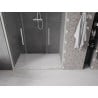 Mexen Velar L Duo drzwi prysznicowe rozsuwane 140 cm, transparent, nikiel szczotkowany - 871-140-003-02-97