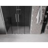 Mexen Velar L Duo drzwi prysznicowe rozsuwane 140 cm, grafit, chrom - 871-140-003-42-01
