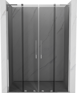 Mexen Velar L Duo drzwi prysznicowe rozsuwane 150 cm, grafit, chrom - 871-150-003-42-01