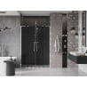 Mexen Velar L Duo drzwi prysznicowe rozsuwane 150 cm, grafit, chrom - 871-150-003-42-01