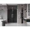 Mexen Velar L Duo drzwi prysznicowe rozsuwane 140 cm, grafit, białe - 871-140-003-42-20