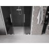 Mexen Velar L Duo drzwi prysznicowe rozsuwane 150 cm, grafit, białe - 871-150-003-42-20