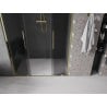 Mexen Velar L Duo drzwi prysznicowe rozsuwane 150 cm, grafit, złote - 871-150-003-42-50