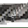 Mexen Velar L Duo drzwi prysznicowe rozsuwane 140 cm, grafit, złote - 871-140-003-42-50