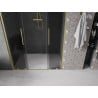Mexen Velar L Duo drzwi prysznicowe rozsuwane 140 cm, grafit, złote szczotkowane - 871-140-003-42-55