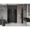 Mexen Velar L Duo drzwi prysznicowe rozsuwane 140 cm, grafit, złote szczotkowane - 871-140-003-42-55