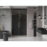 Mexen Velar L Duo drzwi prysznicowe rozsuwane 150 cm, grafit, złote szczotkowane - 871-150-003-42-55