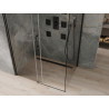 Mexen Omega kabina prysznicowa rozsuwana 100 x 90 cm, transparent, czarna - 825-100-090-70-00