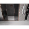Mexen Velar L Duo drzwi prysznicowe rozsuwane 160 cm, grafit, różowe złoto - 871-160-003-42-60