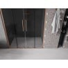 Mexen Velar L Duo drzwi prysznicowe rozsuwane 140 cm, grafit, miedź szczotkowana - 871-140-003-42-65