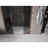Mexen Velar L Duo drzwi prysznicowe rozsuwane 140 cm, grafit, miedź szczotkowana - 871-140-003-42-65
