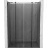 Mexen Velar L Duo drzwi prysznicowe rozsuwane 150 cm, grafit, gun gray szczotkowany - 871-150-003-42-66