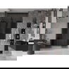Mexen Velar L Duo drzwi prysznicowe rozsuwane 140 cm, grafit, gun gray szczotkowany - 871-140-003-42-66