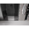 Mexen Velar L Duo drzwi prysznicowe rozsuwane 160 cm, grafit, gun gray szczotkowany - 871-160-003-42-66
