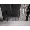 Mexen Velar L Duo drzwi prysznicowe rozsuwane 160 cm, grafit, czarne - 871-160-003-42-70