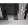 Mexen Velar L Duo drzwi prysznicowe rozsuwane 150 cm, grafit, czarne - 871-150-003-42-70