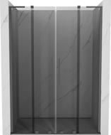 Mexen Velar L Duo drzwi prysznicowe rozsuwane 140 cm, grafit, gun metal - 871-140-003-42-95