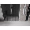 Mexen Velar L Duo drzwi prysznicowe rozsuwane 160 cm, grafit, nikiel szczotkowany - 871-160-003-42-97