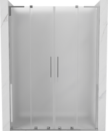 Mexen Velar L Duo drzwi prysznicowe rozsuwane 140 cm, szron, chrom - 871-140-003-32-01