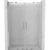 Mexen Velar L Duo drzwi prysznicowe rozsuwane 150 cm, szron, chrom - 871-150-003-32-01