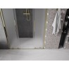 Mexen Velar L Duo drzwi prysznicowe rozsuwane 140 cm, szron, złote - 871-140-003-32-50