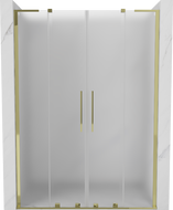 Mexen Velar L Duo drzwi prysznicowe rozsuwane 150 cm, szron, złote - 871-150-003-32-50