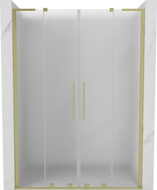 Mexen Velar L Duo drzwi prysznicowe rozsuwane 160 cm, szron, złote szczotkowane - 871-160-003-32-55