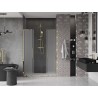 Mexen Velar L Duo drzwi prysznicowe rozsuwane 140 cm, szron, złote - 871-140-003-32-50