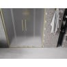 Mexen Velar L Duo drzwi prysznicowe rozsuwane 150 cm, szron, złote szczotkowane - 871-150-003-32-55
