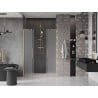 Mexen Velar L Duo drzwi prysznicowe rozsuwane 150 cm, szron, złote szczotkowane - 871-150-003-32-55