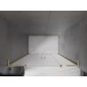 Mexen Velar L Duo drzwi prysznicowe rozsuwane 150 cm, szron, złote szczotkowane - 871-150-003-32-55
