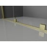 Mexen Velar L Duo drzwi prysznicowe rozsuwane 150 cm, szron, złote szczotkowane - 871-150-003-32-55