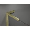 Mexen Velar L Duo drzwi prysznicowe rozsuwane 150 cm, szron, złote szczotkowane - 871-150-003-32-55