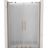 Mexen Velar L Duo drzwi prysznicowe rozsuwane 150 cm, szron, miedź szczotkowana - 871-150-003-32-65