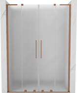Mexen Velar L Duo drzwi prysznicowe rozsuwane 150 cm, szron, miedź szczotkowana - 871-150-003-32-65