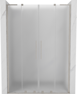 Mexen Velar L Duo drzwi prysznicowe rozsuwane 140 cm, szron, nikiel szczotkowany - 871-140-003-32-97