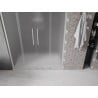 Mexen Velar L Duo drzwi prysznicowe rozsuwane 140 cm, szron, nikiel szczotkowany - 871-140-003-32-97