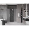Mexen Velar L Duo drzwi prysznicowe rozsuwane 140 cm, szron, nikiel szczotkowany - 871-140-003-32-97