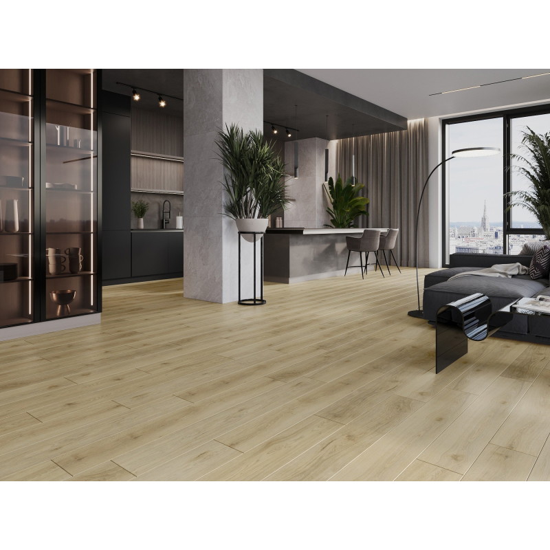 Mexen Charter Oak próbka paneli winylowych SPC 6,5 mm, podkład IXPE 1,5 mm, 4 V-Fuga, Dąb - F1022-S