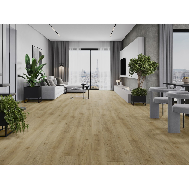 Mexen Charter Oak próbka paneli winylowych SPC 6,5 mm, podkład IXPE 1,5 mm, 4 V-Fuga, Dąb - F1022-S