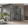 Mexen Omega kabina prysznicowa rozsuwana 120 x 90 cm, transparent, czarna - 825-120-090-70-00