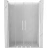 Mexen Velar L Duo drzwi prysznicowe rozsuwane 140 cm, szron, białe - 871-140-003-32-20