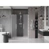 Mexen Velar L Duo drzwi prysznicowe rozsuwane 140 cm, szron, białe - 871-140-003-32-20