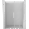 Mexen Velar L Duo drzwi prysznicowe rozsuwane 150 cm, szron, białe - 871-150-003-32-20