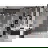 Mexen Velar L Duo drzwi prysznicowe rozsuwane 140 cm, szron, białe - 871-140-003-32-20