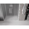 Mexen Velar L Duo drzwi prysznicowe rozsuwane 150 cm, szron, białe - 871-150-003-32-20